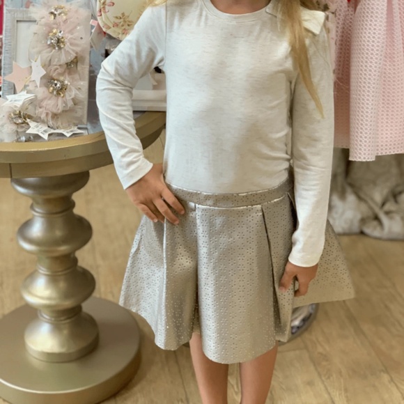 Lili Gaufrette laser cut dress- Size 4T - Picture 1 of 2